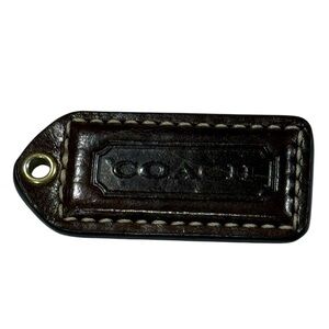 Coach Rectangle BROWN Hang Tag Replacement Purse Tag Handbag Charm